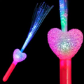 Blank Fiber Optic Pink Heart Wand